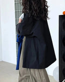 Solid Mandarin Collar Single-Breasted Short Trench Coat