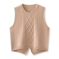 Round Neck Wool Vest