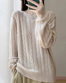 Women Soft Wool Turtleneck Sweater