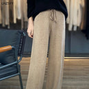 Wide-Leg Wool Pants