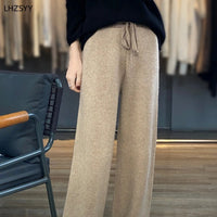 Wide-Leg Wool Pants