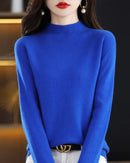 Merino Wool Mock Neck Sweater