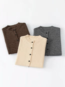 Merino Wool Open-Front Sleeveless Cardigan Vest