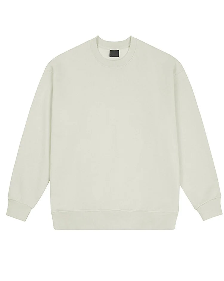 Loose-Fit Pure Cotton Pullover Sweatshirt