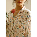 Magic Rabbit Print Long-sleeved Shirt & Trousers Cotton Pajama Set
