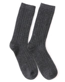 Thick Knit Cashmere Mid-Tube Socks