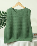 Merino Wool Jacquard Sweater Vest
