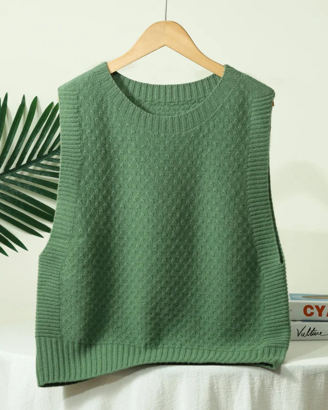 Merino Wool Jacquard Sweater Vest