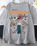 Vintage Illustration Relaxed Cotton Top
