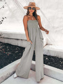 Wide-leg Loose Boho Jumpsuit