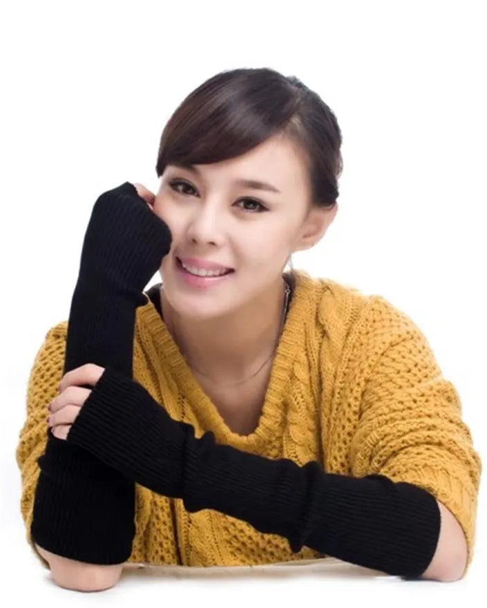 Cashmere Fingerless Arm Warmers