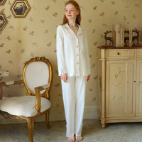 Turn-Down Collar Two-Pieces Pajamas
