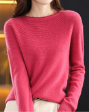 Merino Wool Hollow-Knit Pullover