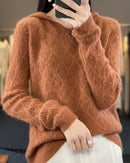 Mink Cashmere Hooded Sweater