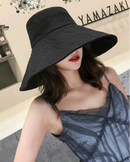 Foldable Wide-Brim Cotton Linen Sun Hat