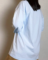 Relaxed Cotton Long Sleeve Essential Tee
