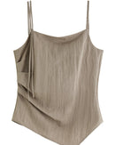 Women Irregular Suspender Tops Skirt Sets