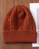 Diamond-Knit Wool Beanie