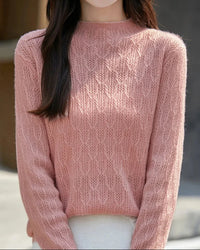 Merino Wool Diamond Jacquard Sweater