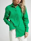 Pure Cotton Loose Crepe Shirts