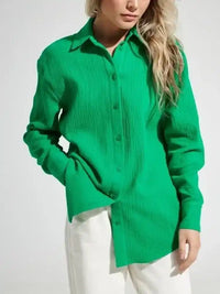 Pure Cotton Loose Crepe Shirts