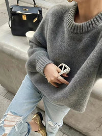 Round Neck Loose Cashmere Sweater