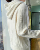 Stylish Wool Knitted Hooded Sweatshirt