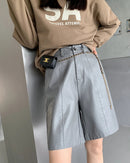 High-Waisted Wide-Leg Shorts