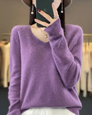 Extrafine Merino Wool V-Neck Sweater