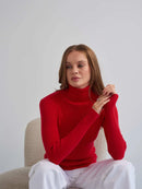Knitted Basic Turtleneck Sweaters