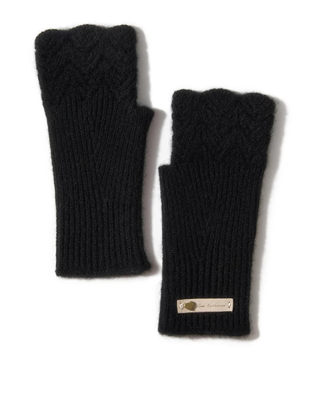 Soft Cashmere Knitted Fingerless Mittens