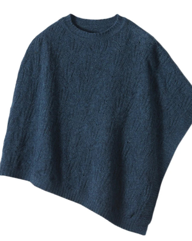 Cable-Knit Cashmere Poncho