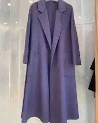 Belted Wool-Blend Wrap Coat
