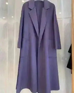 Belted Wool-Blend Wrap Coat