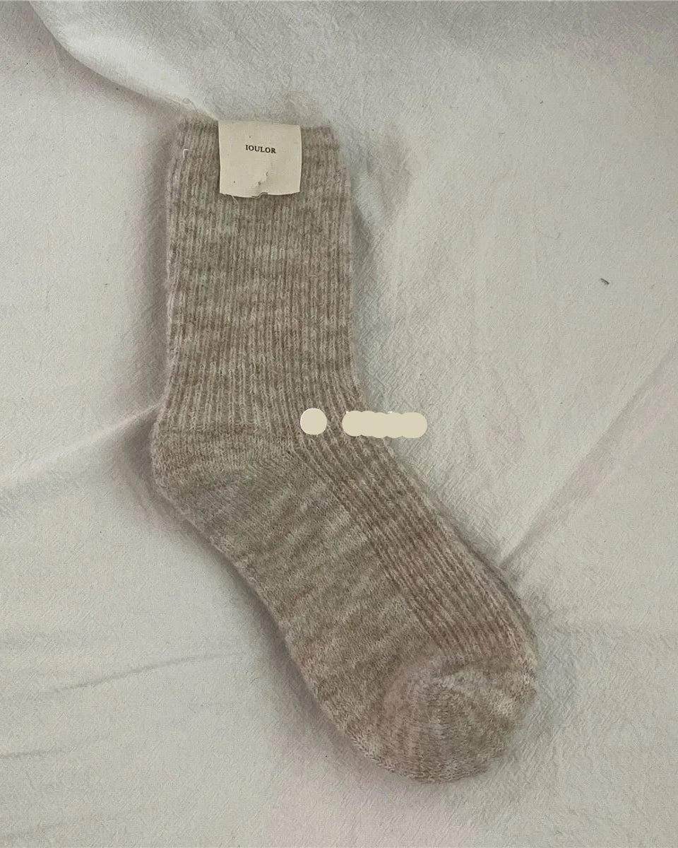 Cashmere Cotton Thermal Crew Socks