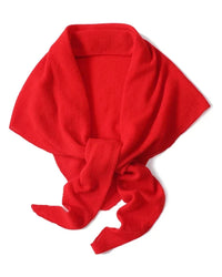 Oversized Wool Triangle Wrap Shawl