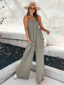 Wide-leg Loose Boho Jumpsuit