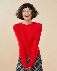 Cashmere Casual Crew Neck Loose Sweater