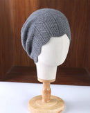 Scalloped Pointelle Wool Beanie