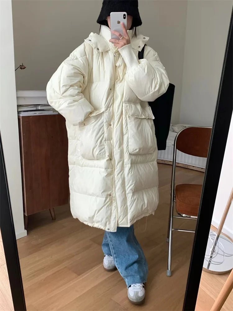 Oversized Long Parka Jacket with A Hood