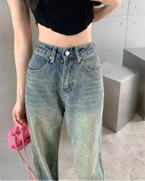 Vintage High Waist Wide-Leg Jeans