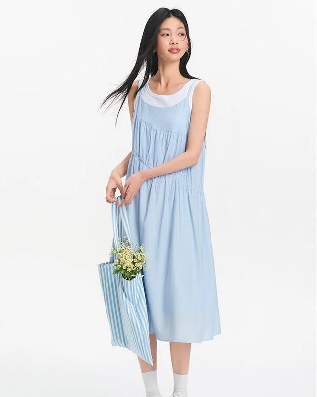 Irregular Gentle Two-Piece Slip Dress