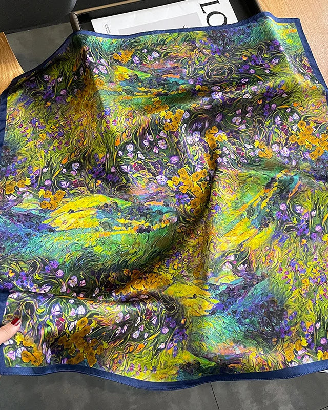 New Women's Silk Printed Scarf
