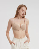 Plus-Size Pure Cotton Thin Cup Push-Up Bra