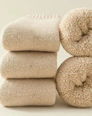 Wool Blend Thick Thermal Mid-Tube Socks 3 Pairs