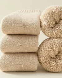Wool Blend Thick Thermal Mid-Tube Socks 3 Pairs