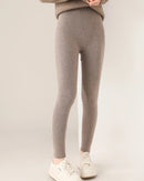100% Merino Wool Seamless High-Waist Knit Leggings