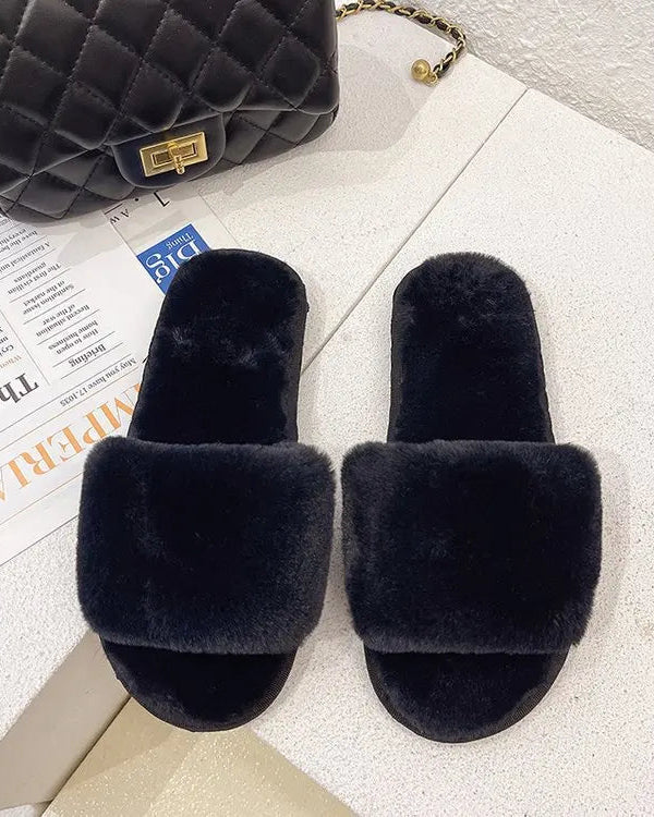 Fuzzy House Slippers