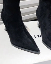 Fashionable Leopard Print Ball High-Heeled Ankle Boots