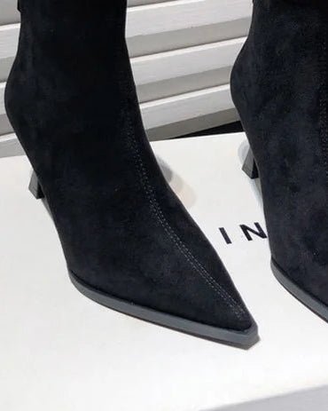 Fashionable Leopard Print Ball High-Heeled Ankle Boots